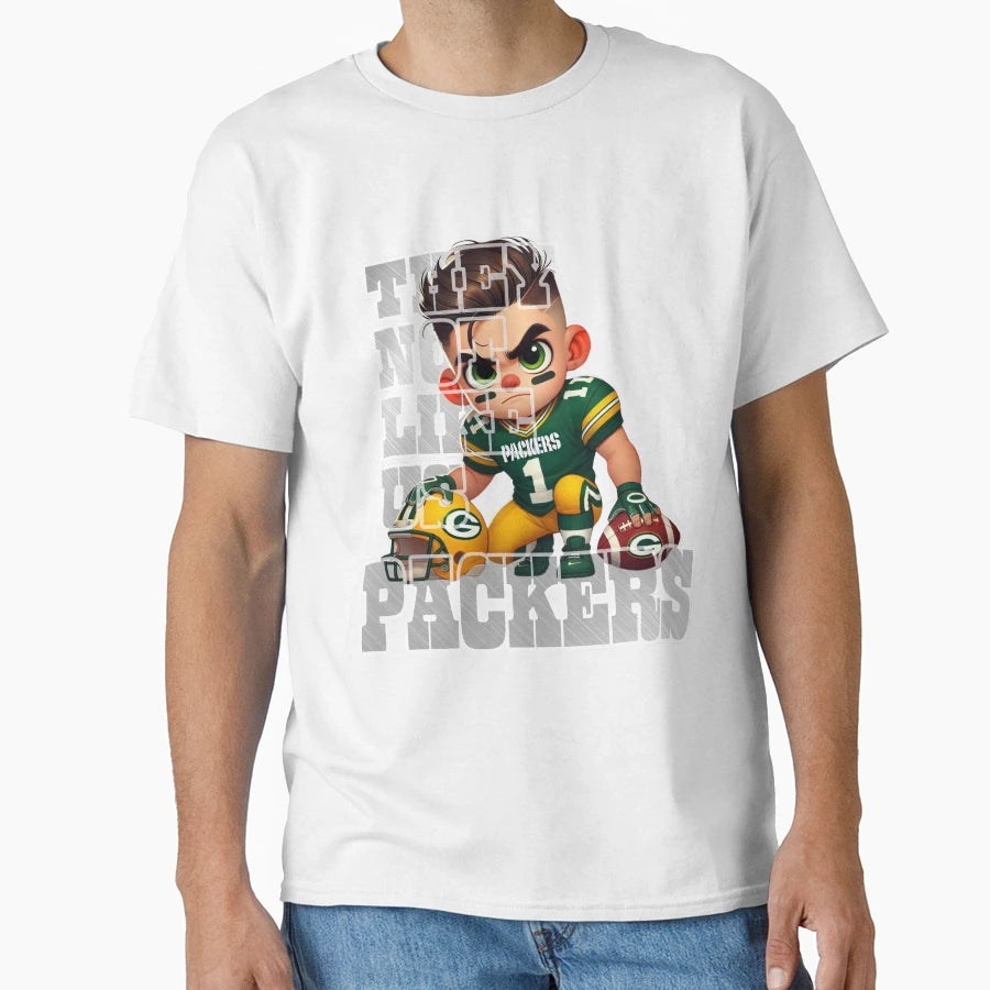 Green Bay Packers Graphicy Not Like T-Shirt - Aesthetic Graphic for Adults - T-Shirt, Sweatshirt, Hoodie