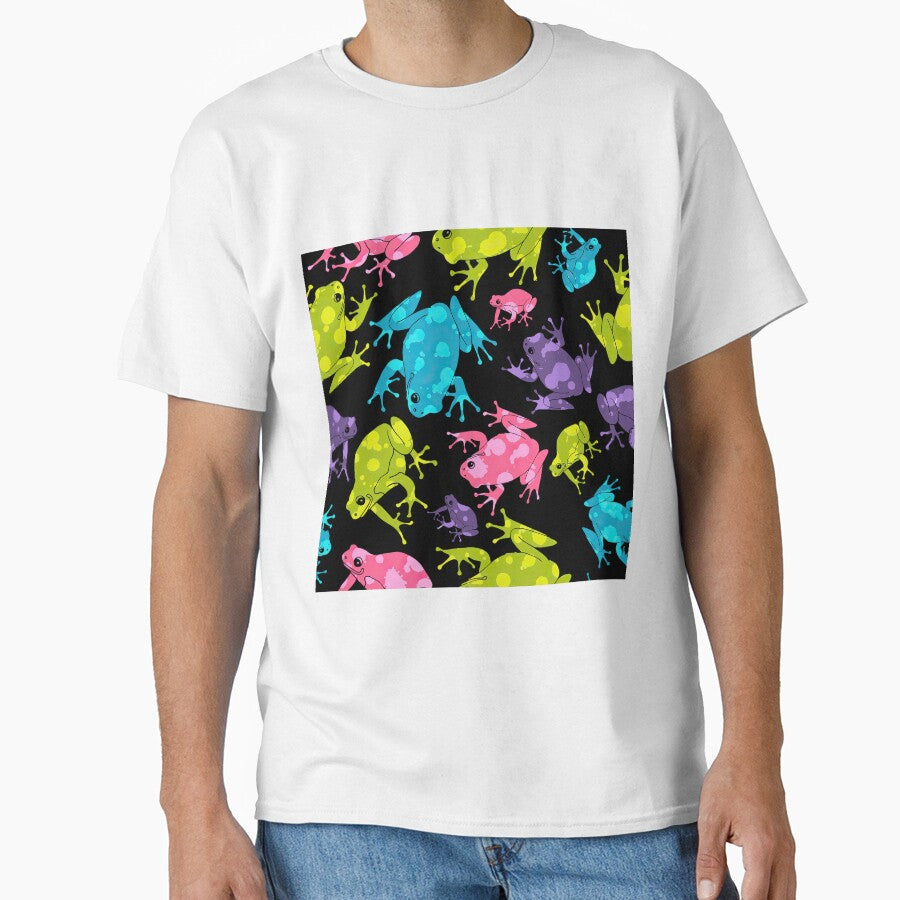 Multicolor Watercolor Splash Frog by LucianaShop - Adult & Kids T-Shirts, Sweatshirts & Hoodies apparel design preview 1