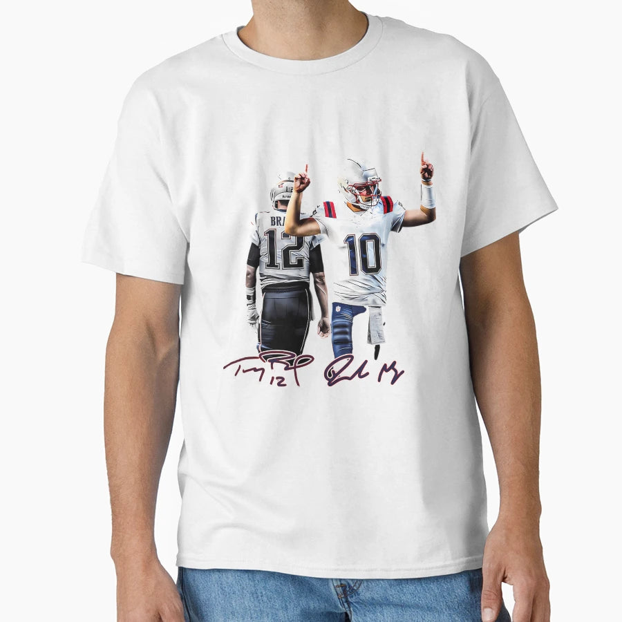 New England Football TB And Drake T-Shirt - Casual Everyday Wear Men Women - T-Shirt, Sweatshirt, Hoodie