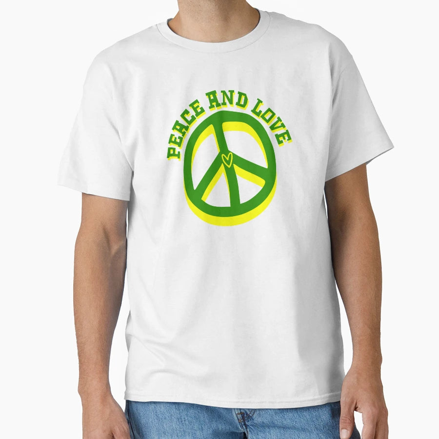 Peace And Love T-Shirt - Fun Novelty Design Unisex - T-Shirt, Sweatshirt, Hoodie