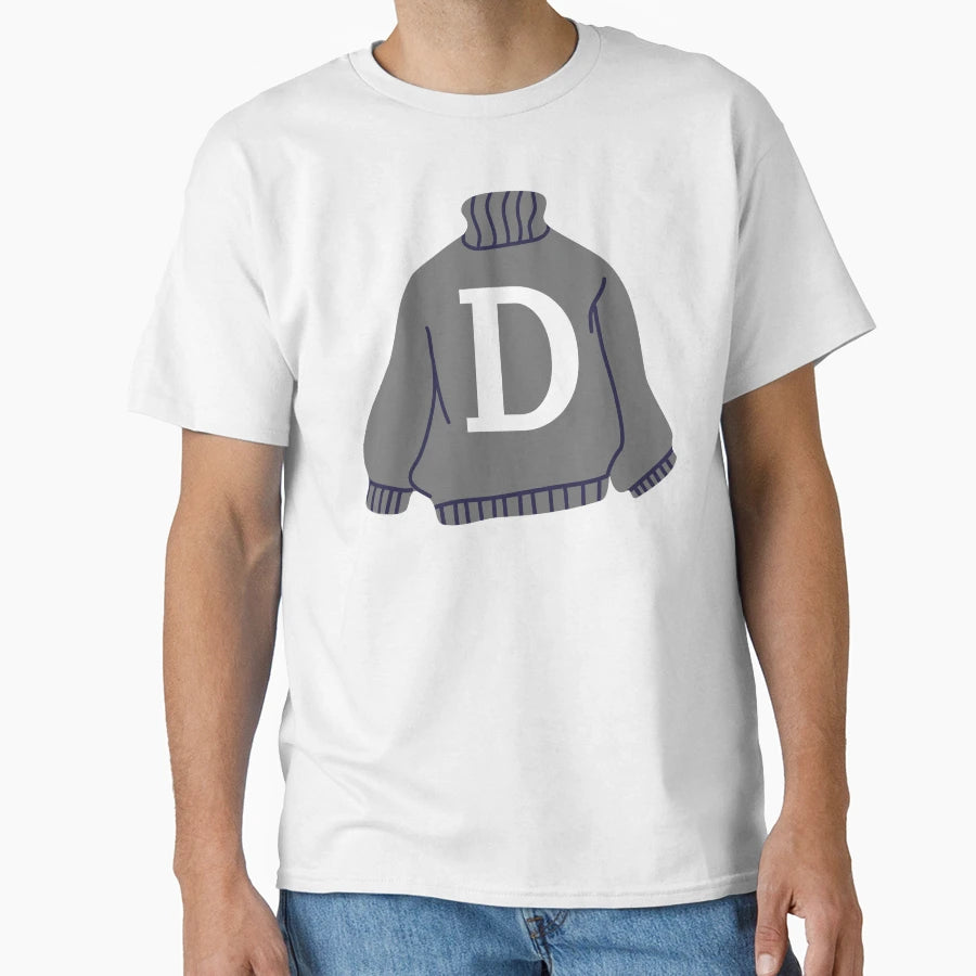 Letter T-Shirt - Casual Everyday Wear Men Women - T-Shirt, Sweatshirt, Hoodie