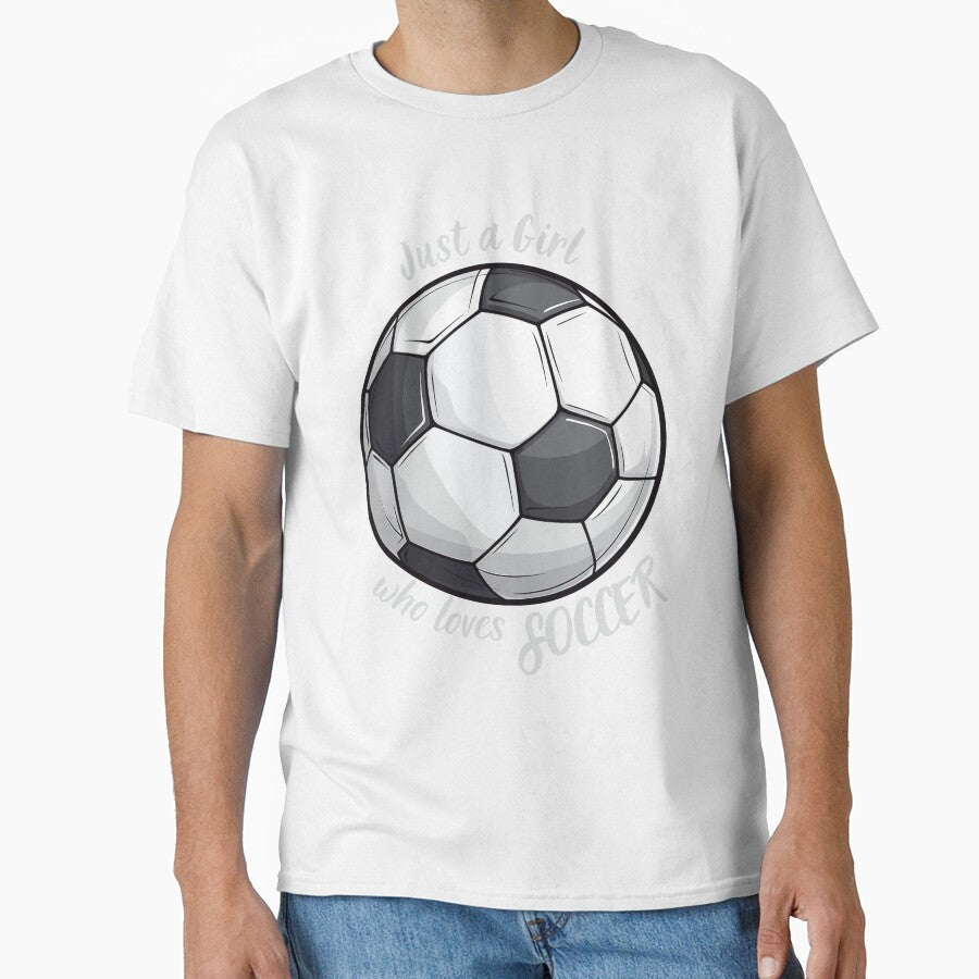 Just A Girl Who Loves Soccer by ArtFromBeyond - Adult & Kids T-Shirts, Sweatshirts & Hoodies apparel design preview 1
