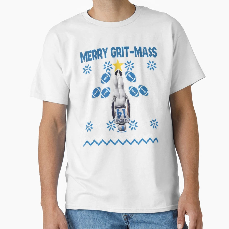 Amon Ra St Brown Funny Merry Grit T-Shirt - Aesthetic Graphic for Adults - T-Shirt, Sweatshirt, Hoodie