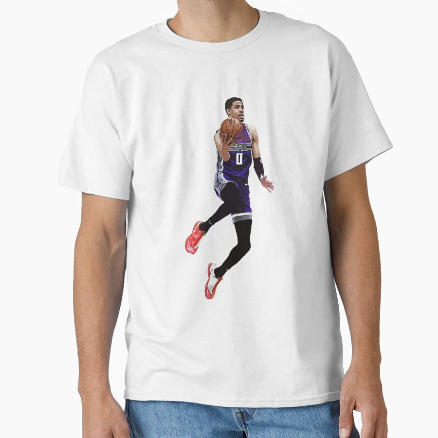 Tyrese Haliburton Layup T-Shirt - Fun Novelty Design for Adults - T-Shirt, Sweatshirt, Hoodie