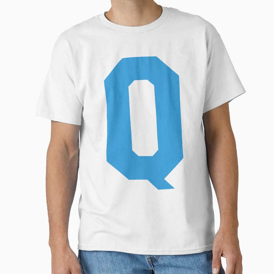 Alphabet Blue Q Sports Letter Q T-Shirt - Streetwear Style Unisex - T-Shirt, Sweatshirt, Hoodie