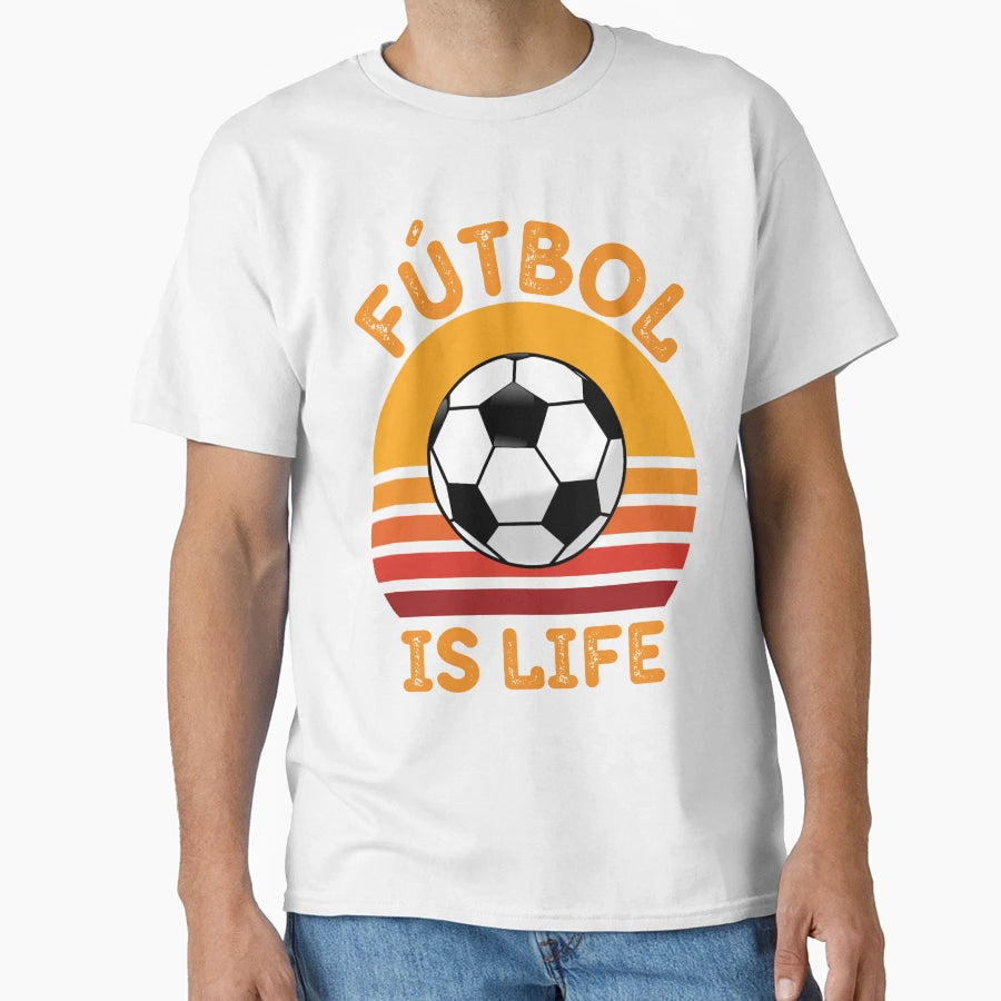Futbol Is Life World Cup Qatar 2022 T-Shirt - Fun Novelty Design Men Women - T-Shirt, Sweatshirt, Hoodie