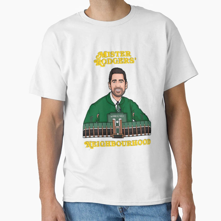 Green Bay Rodgers 12 Mr Rodgers T-Shirt - Casual Everyday Wear Men Women - T-Shirt, Sweatshirt, Hoodie