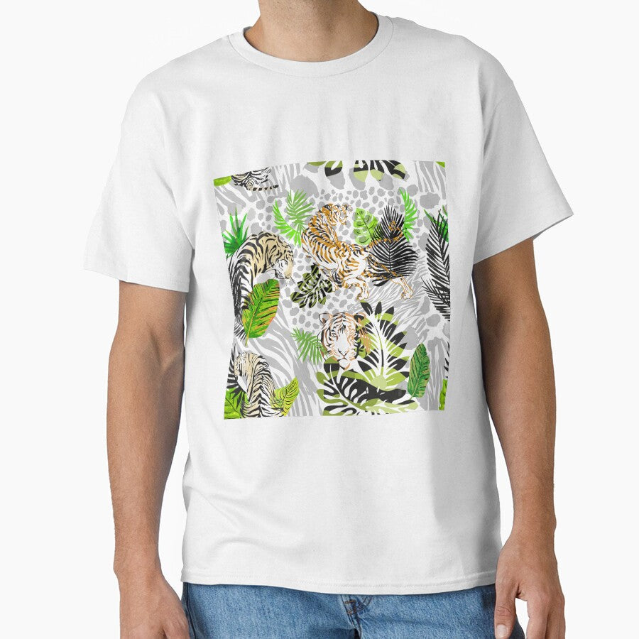 The tiger in jungle by Idea y Design - Adult & Kids T-Shirts, Sweatshirts & Hoodies apparel design preview 1