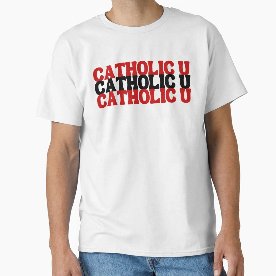 Catholic U Times 3 Catholic University T-Shirt - Graphic Print for Adults - T-Shirt, Sweatshirt, Hoodie