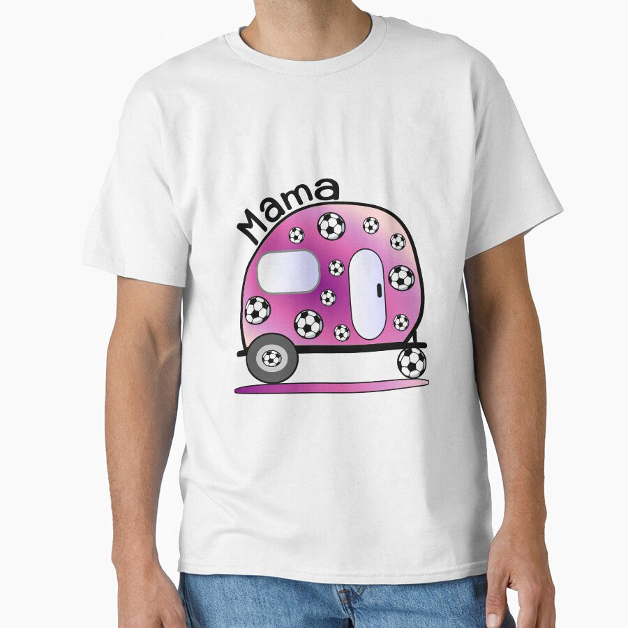 Camping soccer athlete by minimalartstory - Adult & Kids T-Shirts, Sweatshirts & Hoodies apparel design preview 1