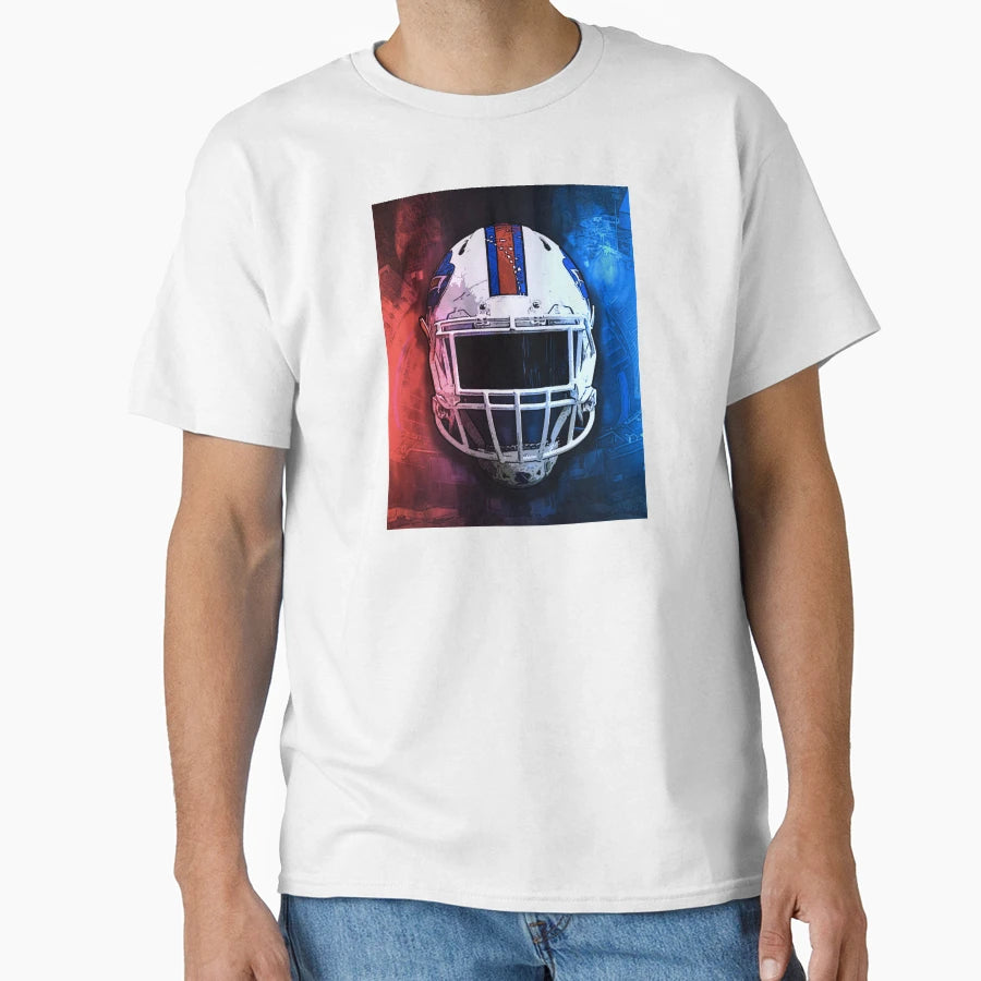 Buffalo Football Helmet T-Shirt - Minimalist Print Unisex - T-Shirt, Sweatshirt, Hoodie