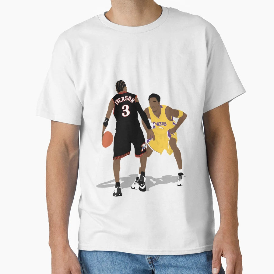 Allen Iverson And Kobe Bryant Minimalist T-Shirt - Trendy Graphic Unisex - T-Shirt, Sweatshirt, Hoodie