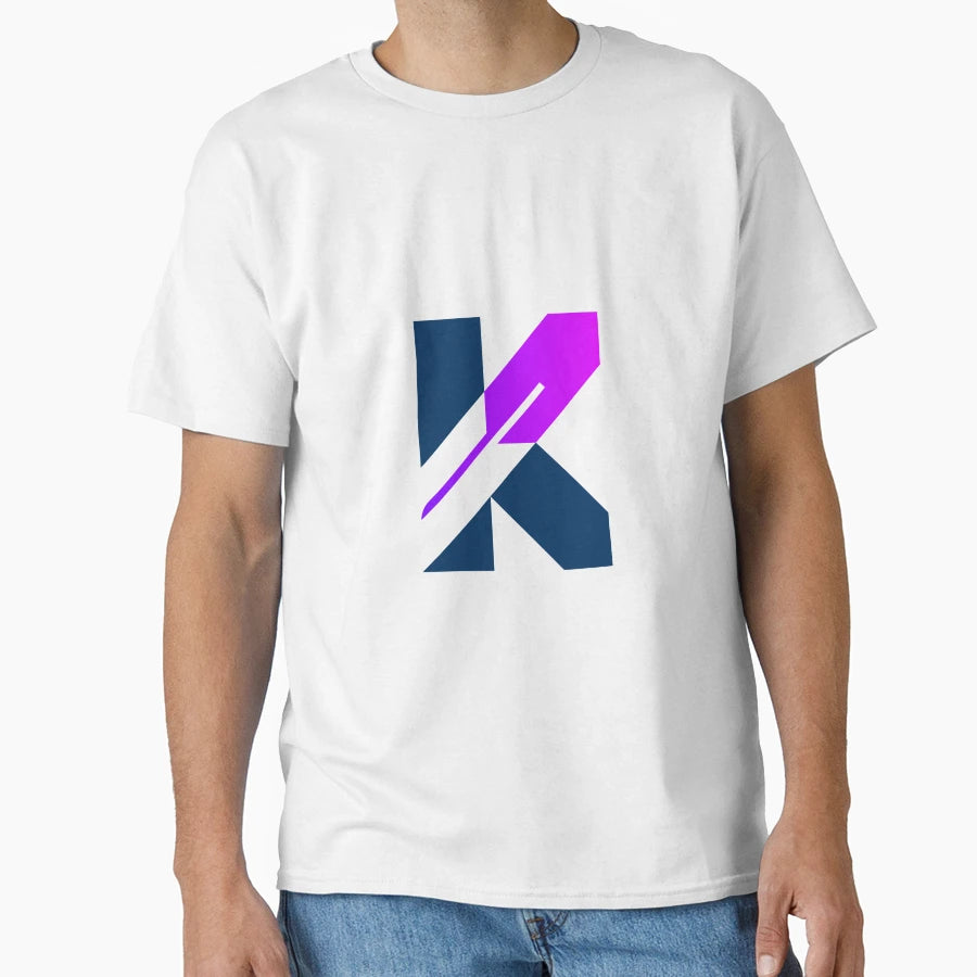 Letter K Feather Logo T-Shirt - Aesthetic Graphic Unisex - T-Shirt, Sweatshirt, Hoodie