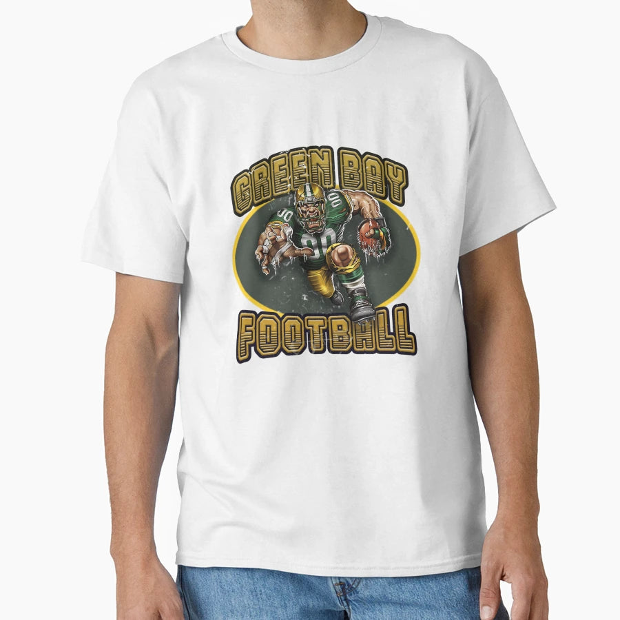 Green Bay Football T-Shirt - Aesthetic Graphic for Adults - T-Shirt, Sweatshirt, Hoodie