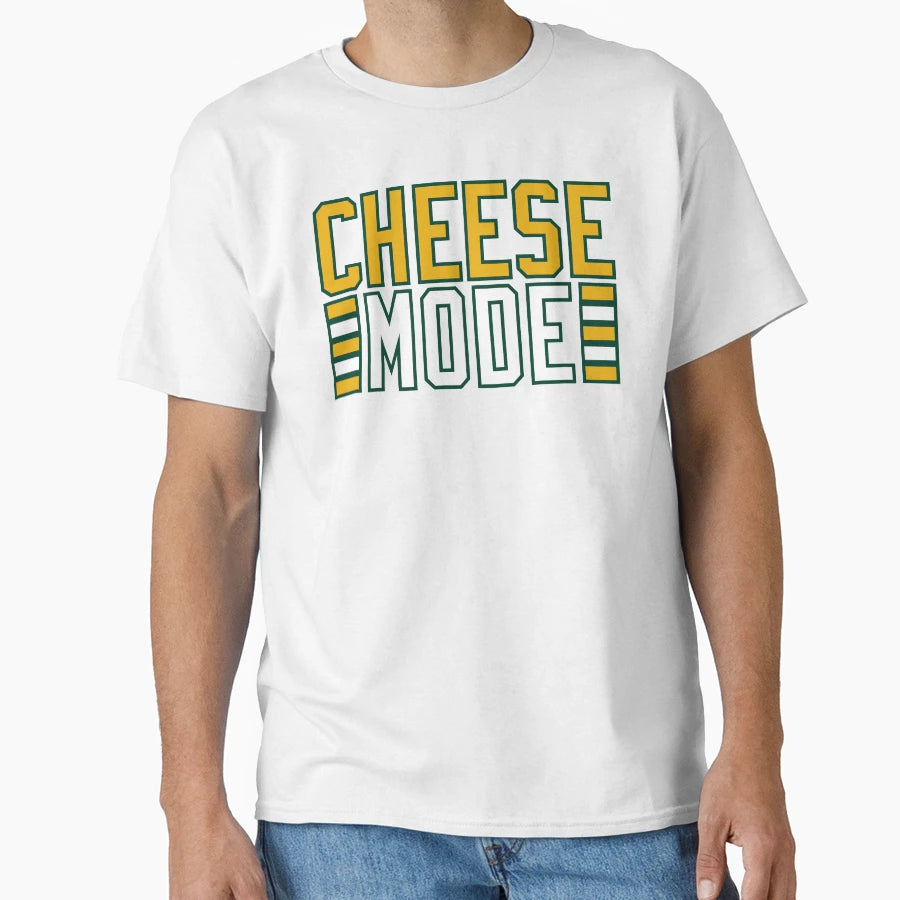 Green Bay Packers Cheese Mode T-Shirt - Aesthetic Graphic Unisex - T-Shirt, Sweatshirt, Hoodie