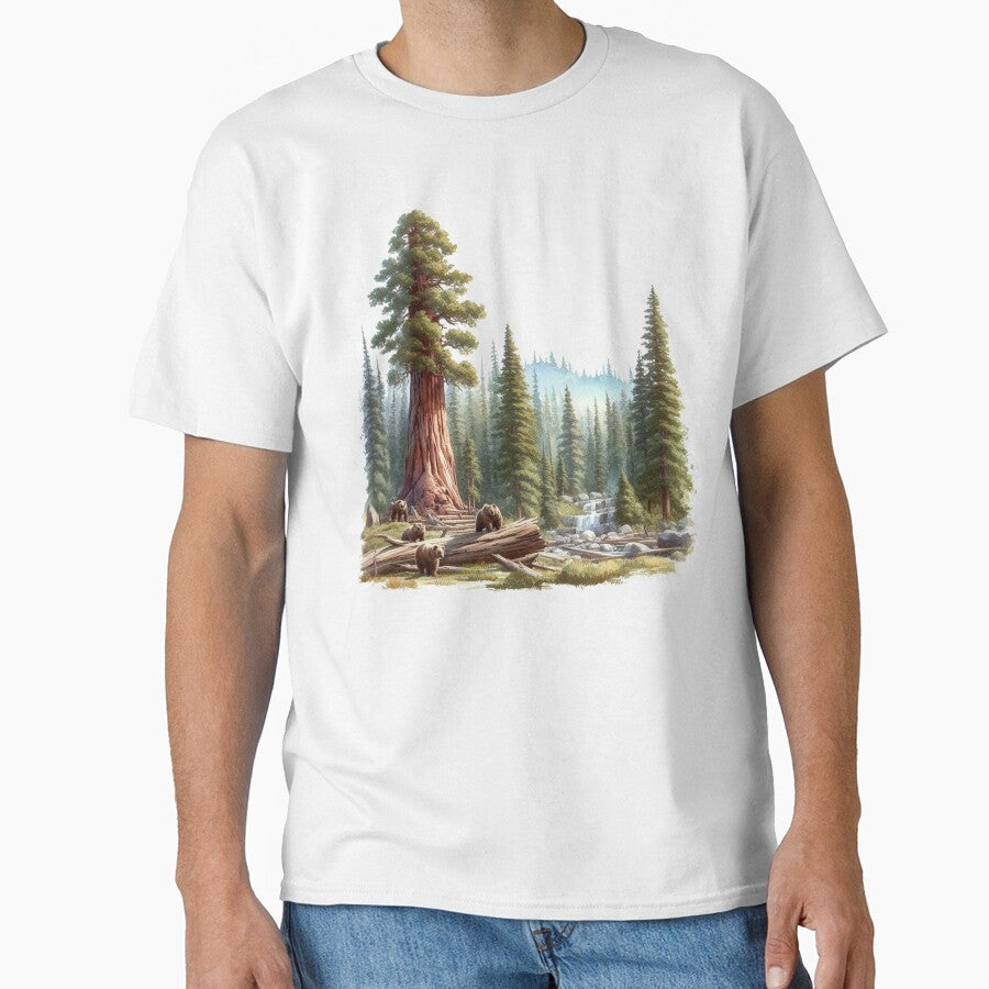 Wildlife Nature Scene by erkinmaddison - Adult & Kids T-Shirts, Sweatshirts & Hoodies apparel design preview 1