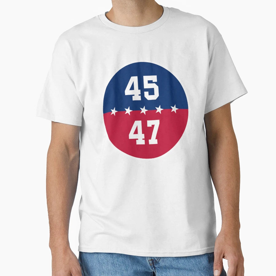Trump 45 47 Usa T-Shirt - Trendy Graphic for Adults - T-Shirt, Sweatshirt, Hoodie