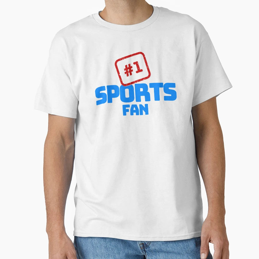 1 Sports Fan Blue T-Shirt - Casual Everyday Wear Men Women - T-Shirt, Sweatshirt, Hoodie