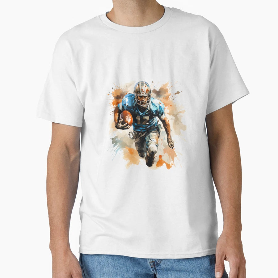 Football Player 2 T-Shirt - Minimalist Print Men Women - T-Shirt, Sweatshirt, Hoodie