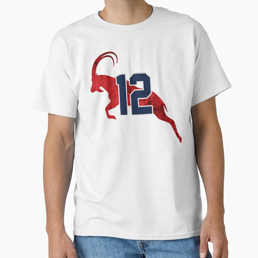 Goat 12 Greates Player All Time T-Shirt - Graphic Print Men Women - T-Shirt, Sweatshirt, Hoodie
