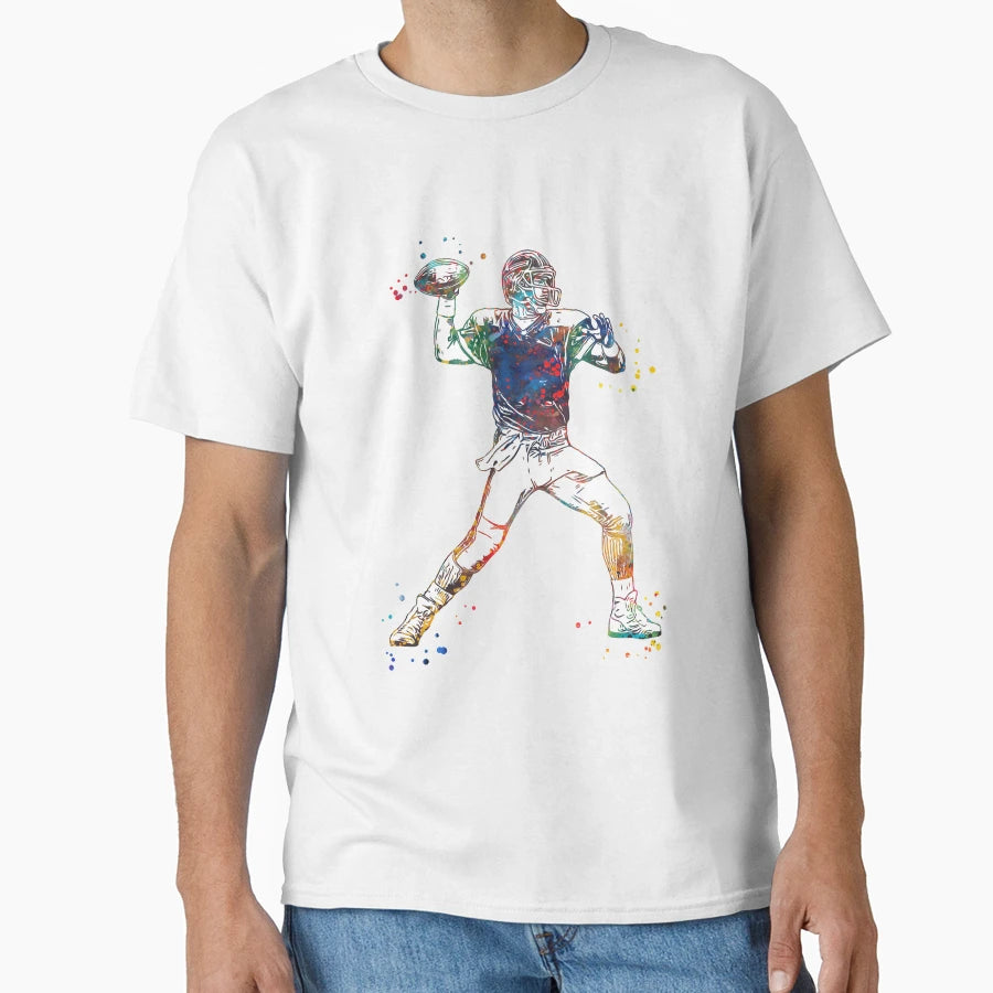 American Football Player T-Shirt - Novelty Apparel for Adults - T-Shirt, Sweatshirt, Hoodie
