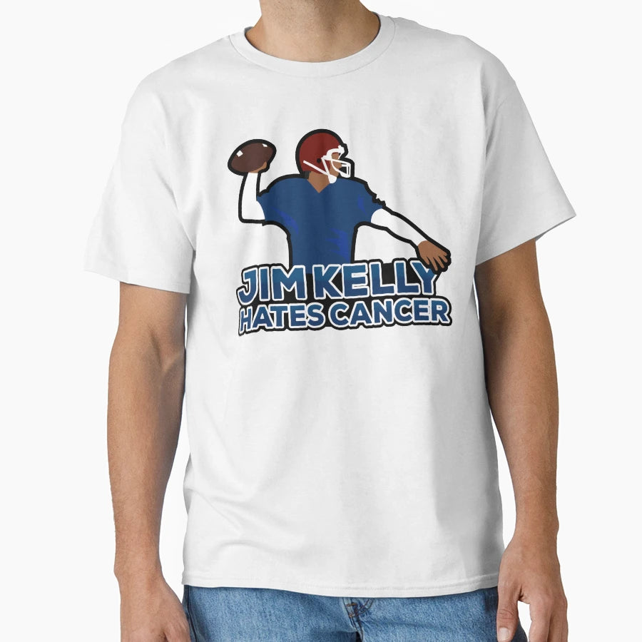 Jimkellyhatescancer T-Shirt - Minimalist Print Men Women - T-Shirt, Sweatshirt, Hoodie