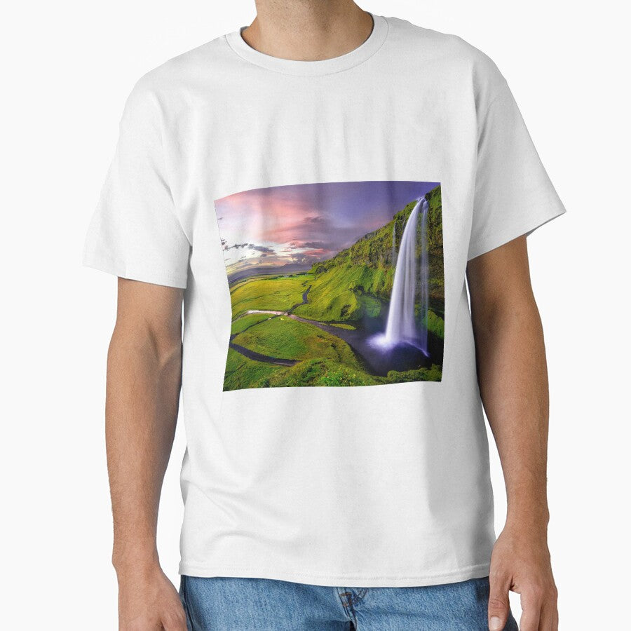 Nature, waterfall, water by Shahid1234 - Adult & Kids T-Shirts, Sweatshirts & Hoodies apparel design preview 1