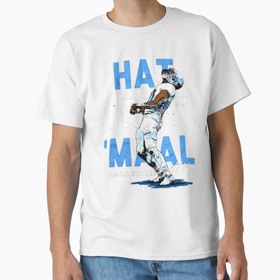 Jamaal Williams Hat Trick Maal Amon T-Shirt - Aesthetic Graphic Unisex - T-Shirt, Sweatshirt, Hoodie