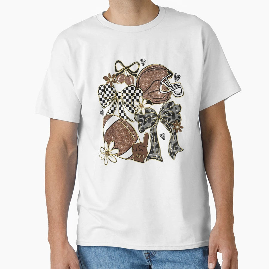 Coquette Football T-Shirt - Graphic Print Men Women - T-Shirt, Sweatshirt, Hoodie