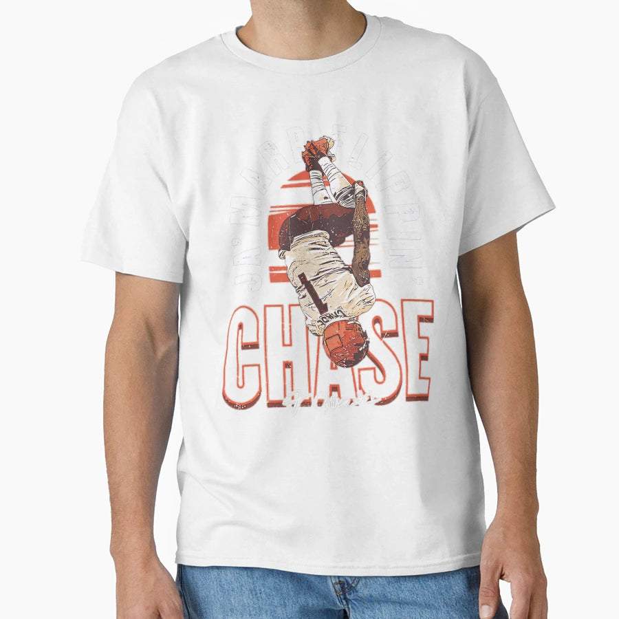Jamarr Chase Cincinnati Flip T-Shirt - Custom Art Print Men Women - T-Shirt, Sweatshirt, Hoodie