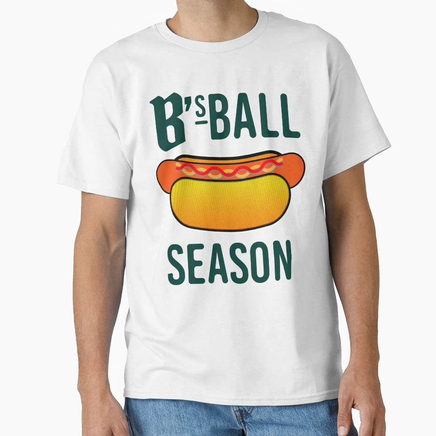 Oakland Bs Ball Season Hotlink Green T-Shirt - Trendy Graphic Men Women - T-Shirt, Sweatshirt, Hoodie