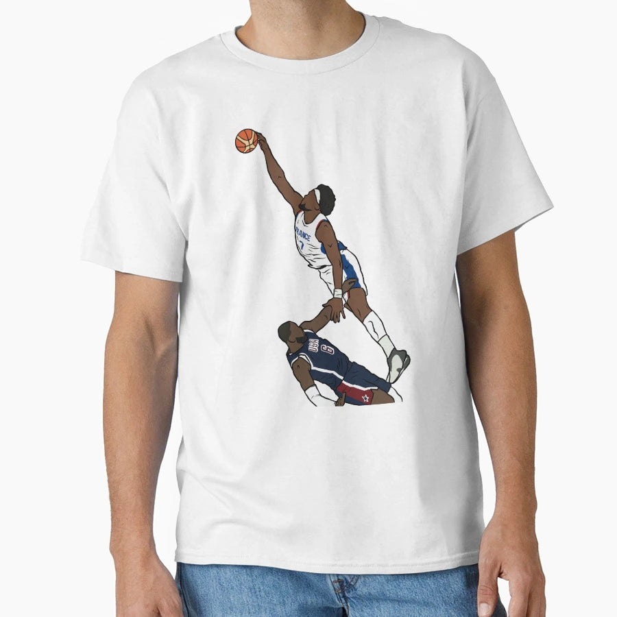 Guerschon Yabusele Dunks Lebron T-Shirt - Streetwear Style for Adults - T-Shirt, Sweatshirt, Hoodie