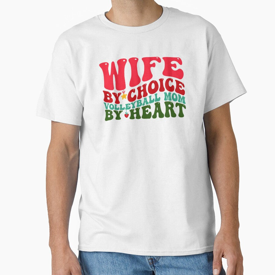 Volleyball Mom Wife Christmas Xmas Funny Groovy by - Adult & Kids T-Shirts, Sweatshirts & Hoodies apparel design preview 1
