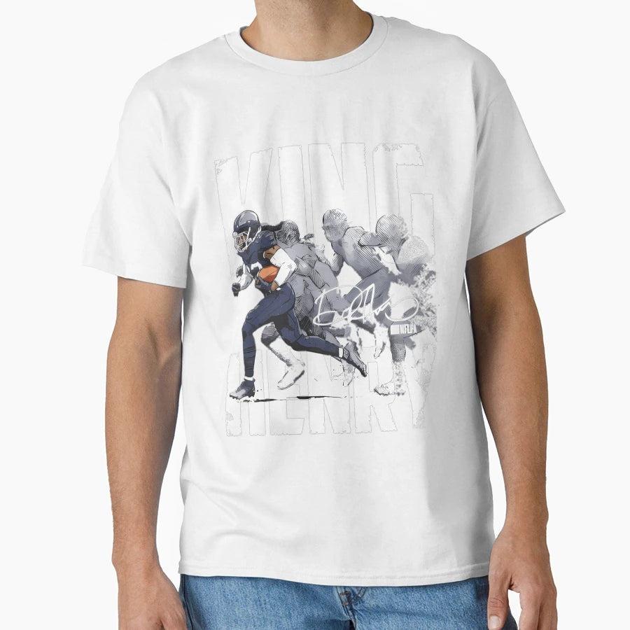 DH King Running Back Football Motion T-Shirt - Trendy Graphic for Adults - T-Shirt, Sweatshirt, Hoodie
