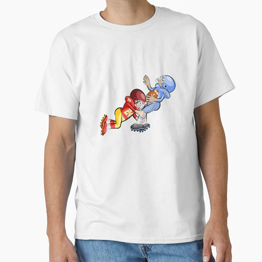 American Football Cartoon 17 41 T-Shirt - Streetwear Style for Adults - T-Shirt, Sweatshirt, Hoodie