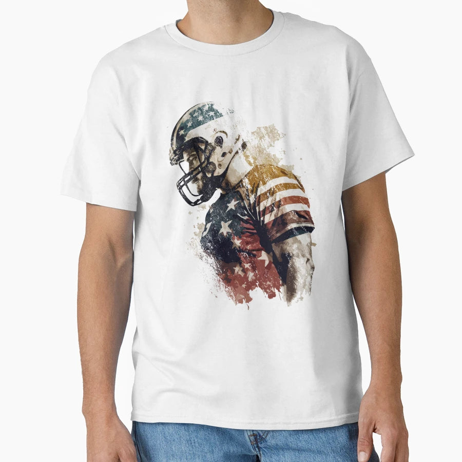 Football Grunge T-Shirt - Fun Novelty Design Unisex - T-Shirt, Sweatshirt, Hoodie