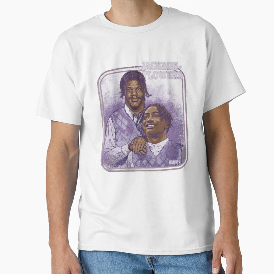 Lamar Jr Zay Flowers Baltimore T-Shirt - Casual Everyday Wear for Adults - T-Shirt, Sweatshirt, Hoodie