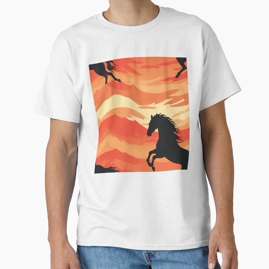 Fire Horse Love by EquestrianImperium - Adult & Kids T-Shirts, Sweatshirts & Hoodies apparel design preview 1
