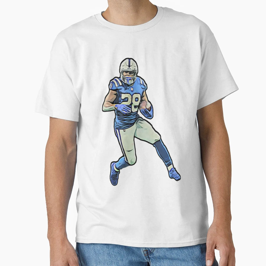 JT Running Back 28 Colts T-Shirt - Custom Art Print for Adults - T-Shirt, Sweatshirt, Hoodie