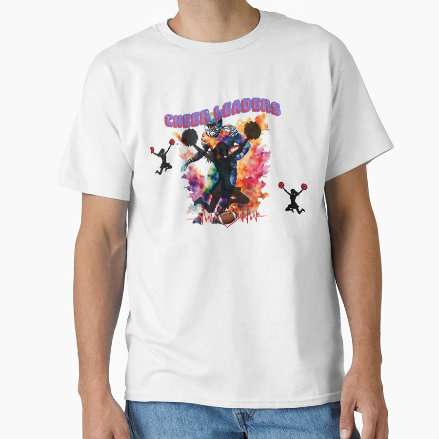 Colorful American Football Player T-Shirt - Casual Everyday Wear Men Women - T-Shirt, Sweatshirt, Hoodie