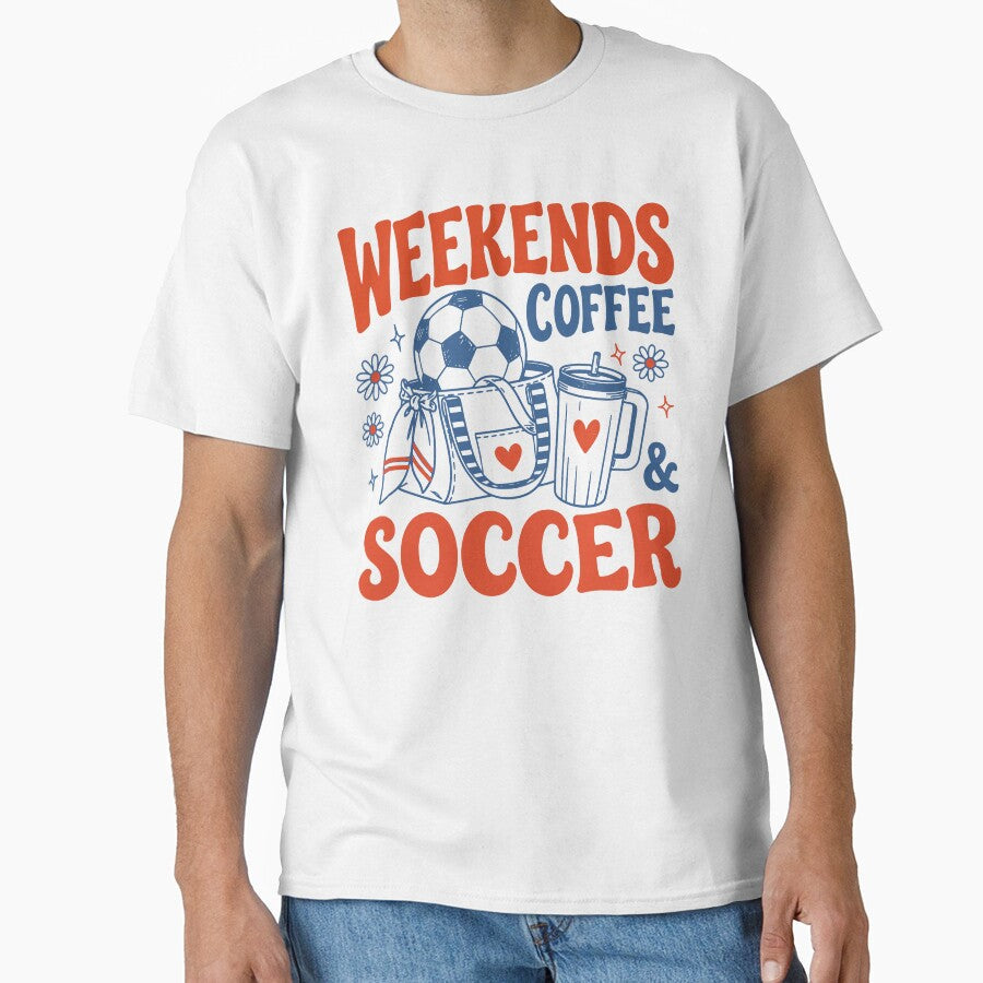 Weekends Coffee And Soccer Sports Mom Lover Gift by - Adult & Kids T-Shirts, Sweatshirts & Hoodies apparel design preview 1