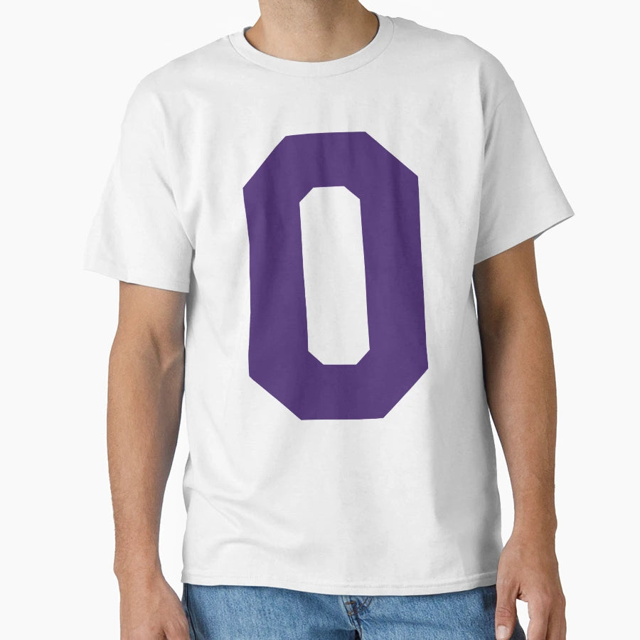 Alphabet Purple O Sports Letter O T-Shirt - Custom Art Print for Adults - T-Shirt, Sweatshirt, Hoodie