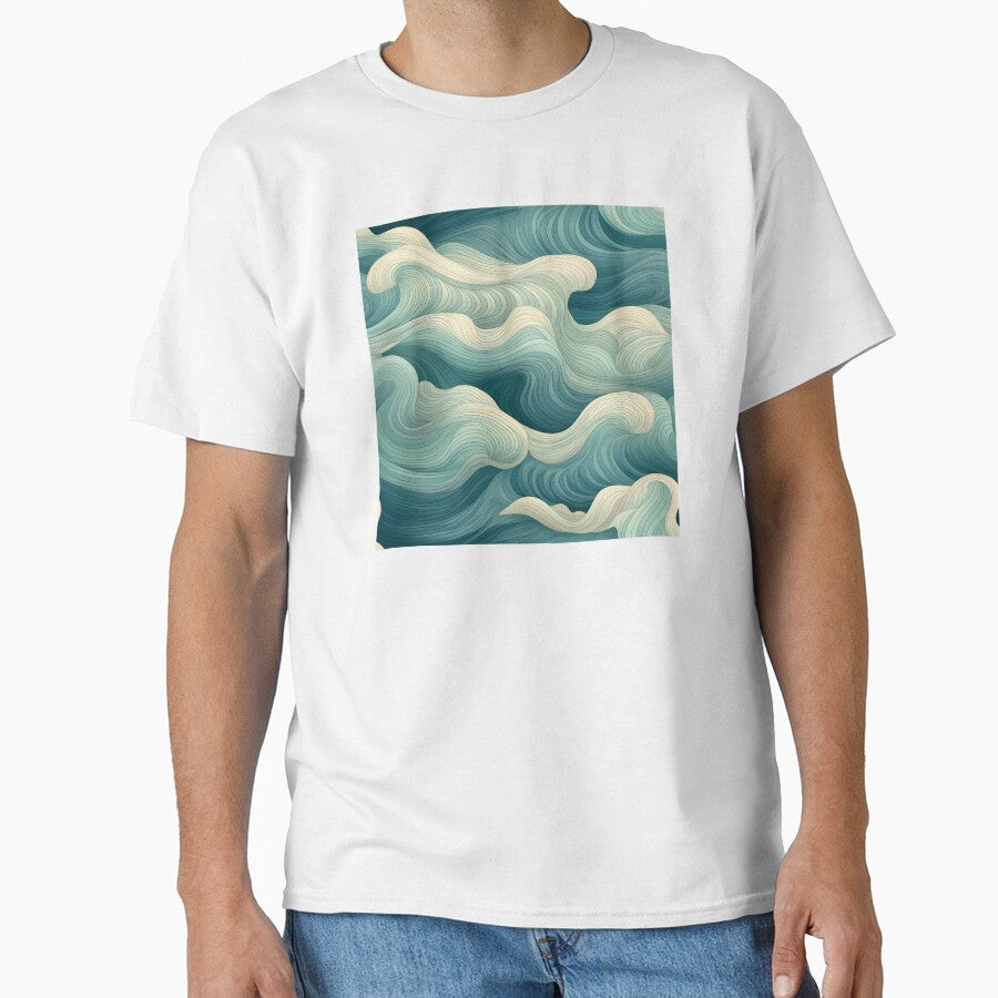 Ocean Waves Claymation Inspired Art #4 by - Adult & Kids T-Shirts, Sweatshirts & Hoodies apparel design preview 1