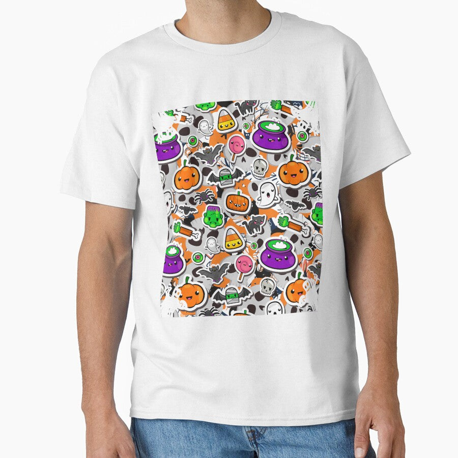 Halloween Autumn Pumpkins Face Art by infazbdeen - Adult & Kids T-Shirts, Sweatshirts & Hoodies apparel design preview 1