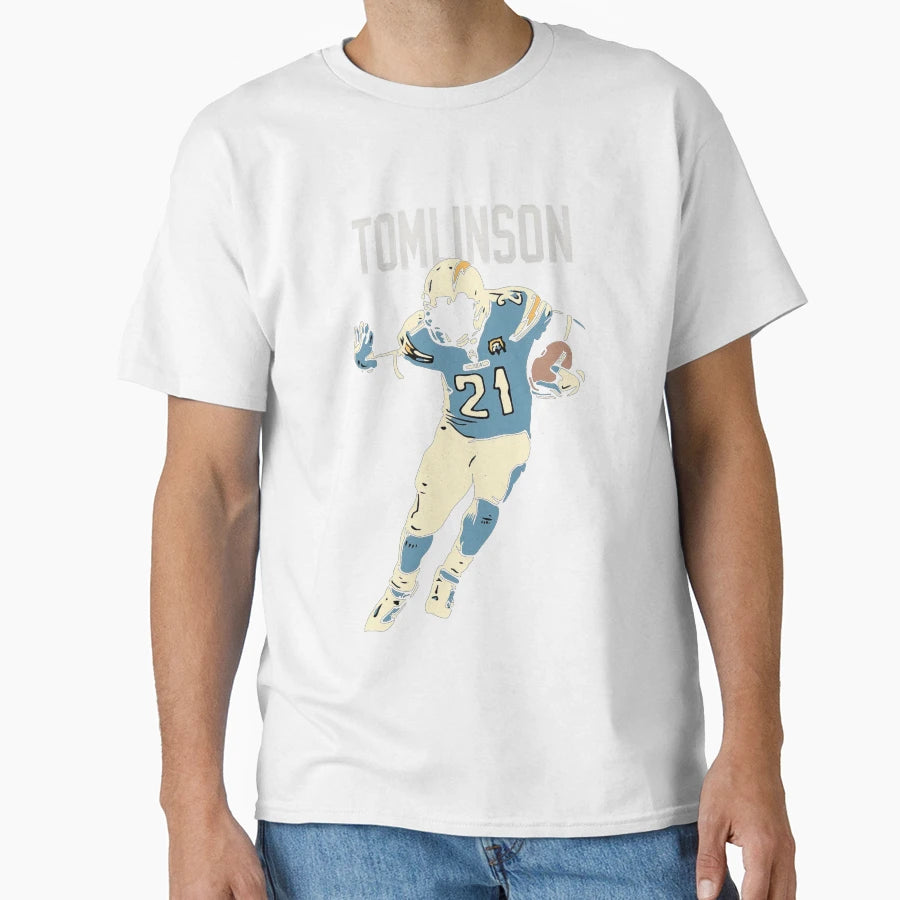 Ladainian Tomlinson 21 Art T-Shirt - Custom Art Print Unisex - T-Shirt, Sweatshirt, Hoodie