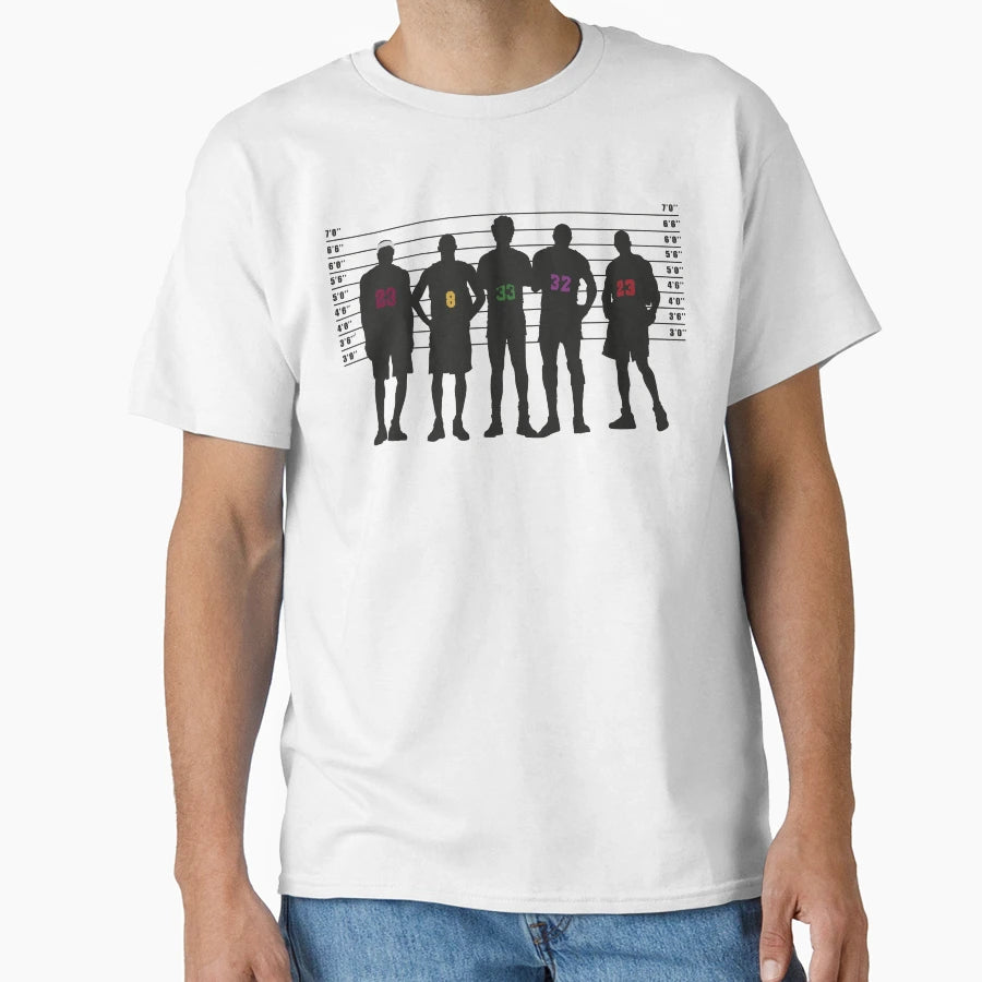 Goat Lineup Lebron Kobe Bird Magic Mj T-Shirt - Streetwear Style Unisex - T-Shirt, Sweatshirt, Hoodie