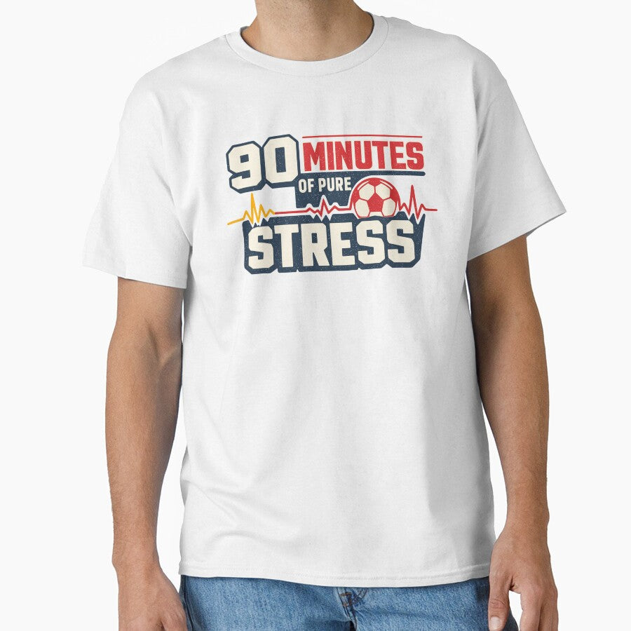 Ninety Minutes Of Pure Stress Football by xmoudx - Adult & Kids T-Shirts, Sweatshirts & Hoodies apparel design preview 1