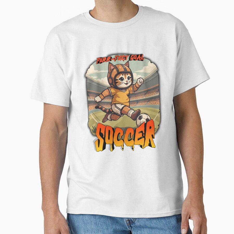 Soccer (Cat) 1.2 by AVLVision - Adult & Kids T-Shirts, Sweatshirts & Hoodies apparel design preview 1