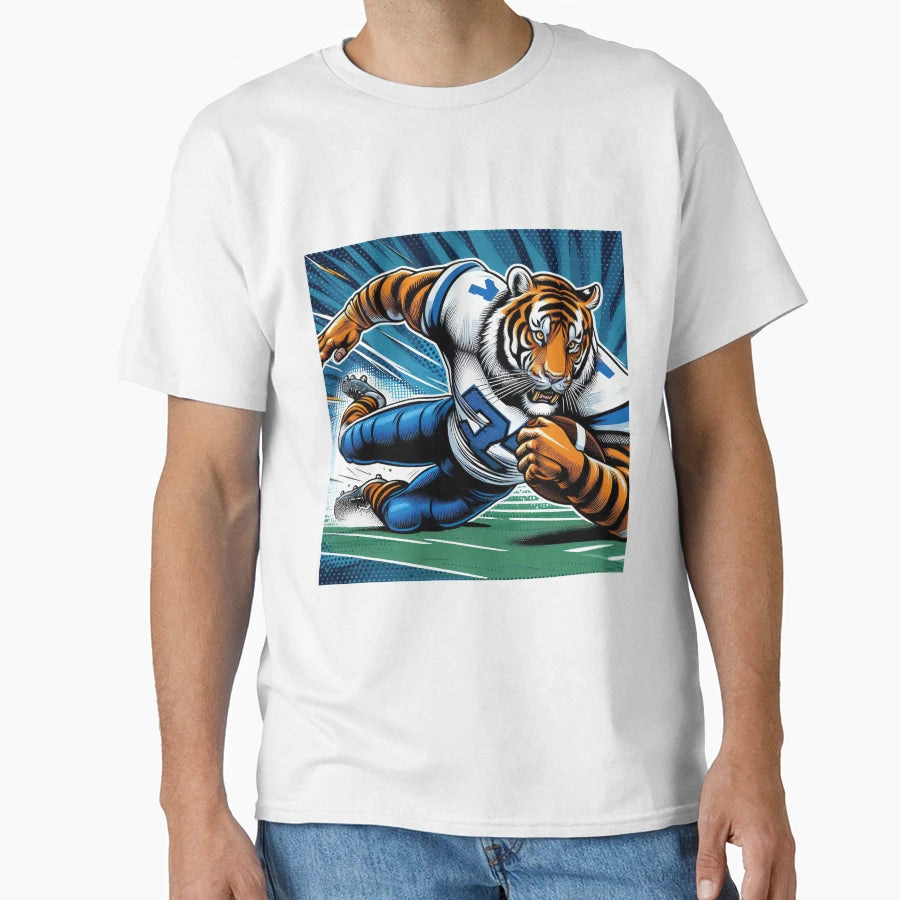 American Football Tiger Rugby Sports T-Shirt - Streetwear Style for Adults - T-Shirt, Sweatshirt, Hoodie