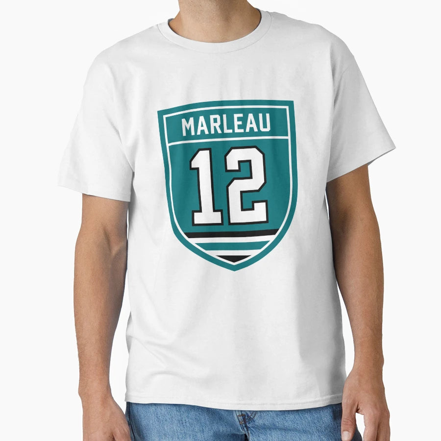 Marleau 12 Emblem T-Shirt - Novelty Apparel Unisex - T-Shirt, Sweatshirt, Hoodie